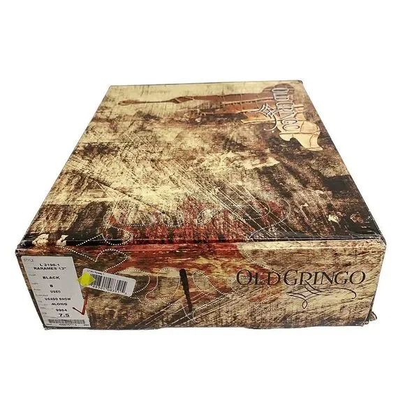 Old Gringo Rarames 13" High Calf Western Cowgirl Tall Red Fringe Boots Size 7.5 - Picture 8 of 10